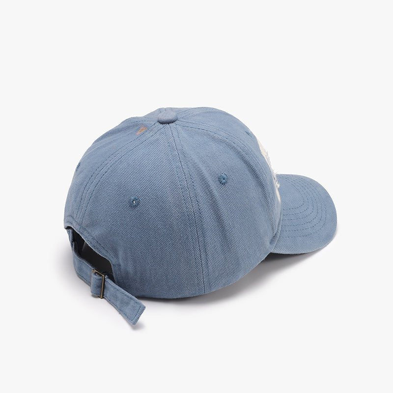 Distressed Cotton Baseball Cap - SharpDuds