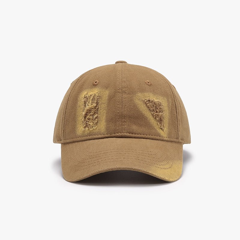 Distressed Cotton Baseball Cap - SharpDuds