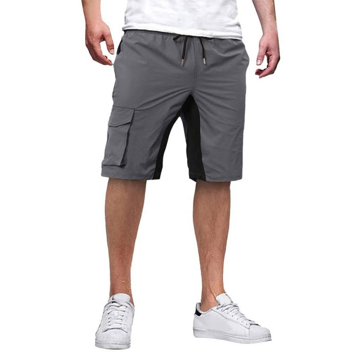 Drawstring Colorblock Casual Shorts - SharpDuds.com