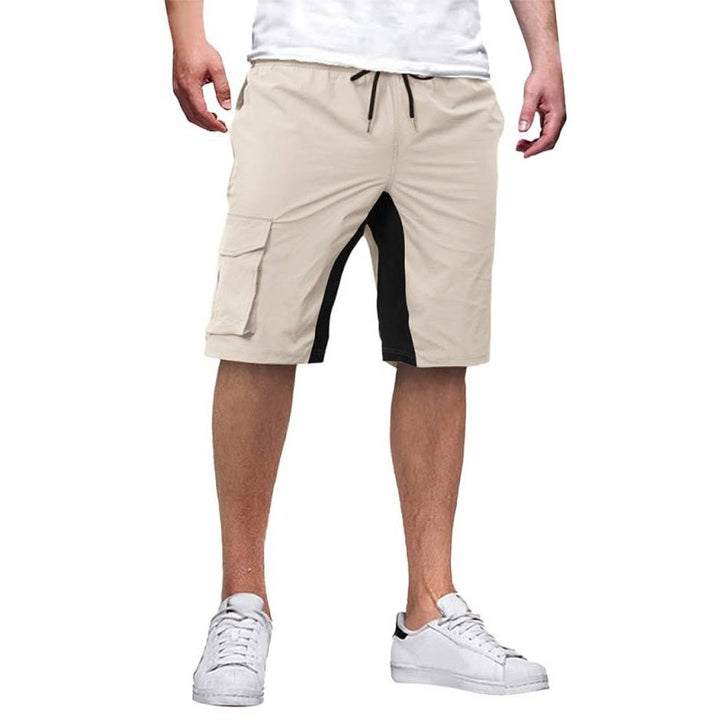 Drawstring Colorblock Casual Shorts - SharpDuds.com