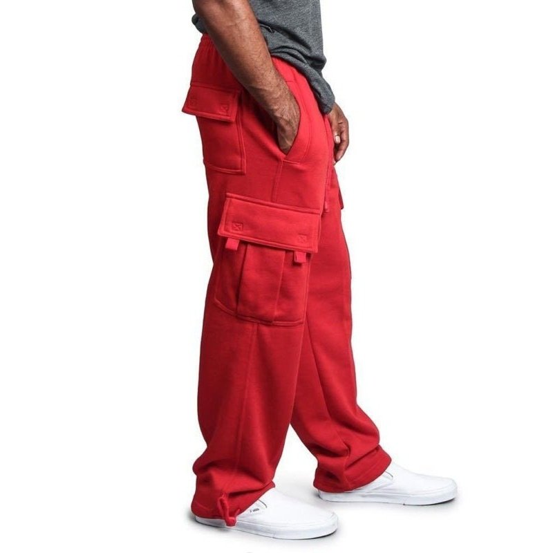 Drawstring Waist Cargo Pants - SharpDuds.com