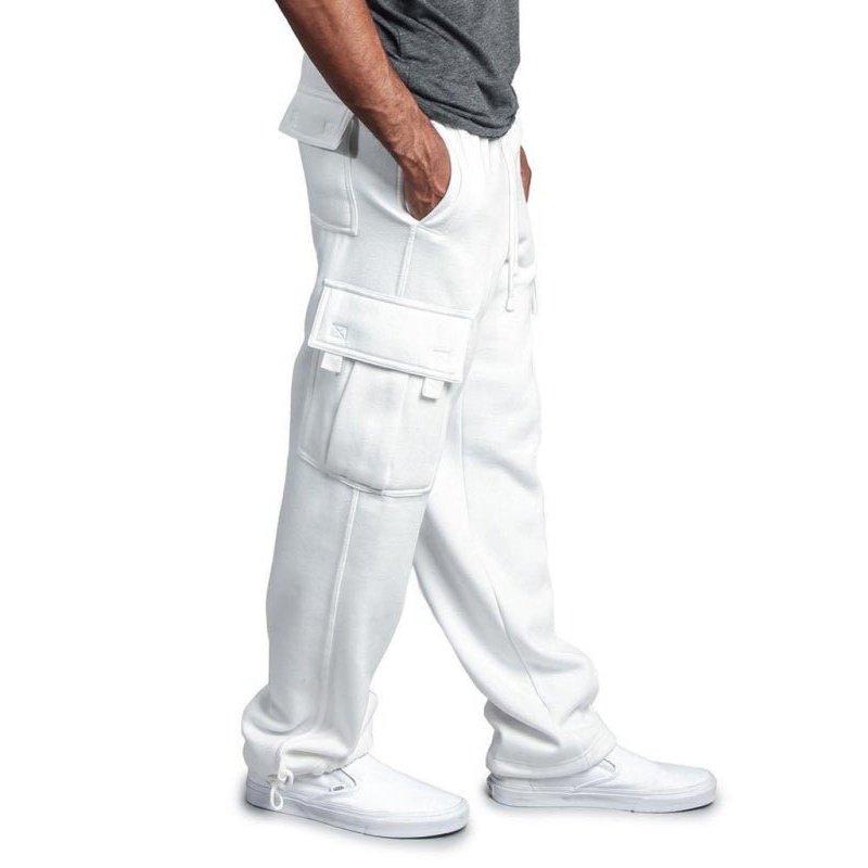 Drawstring Waist Cargo Pants - SharpDuds.com