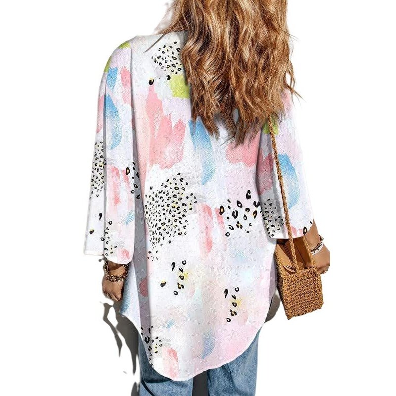 Fashion Flower Print Jacket - SharpDuds.com