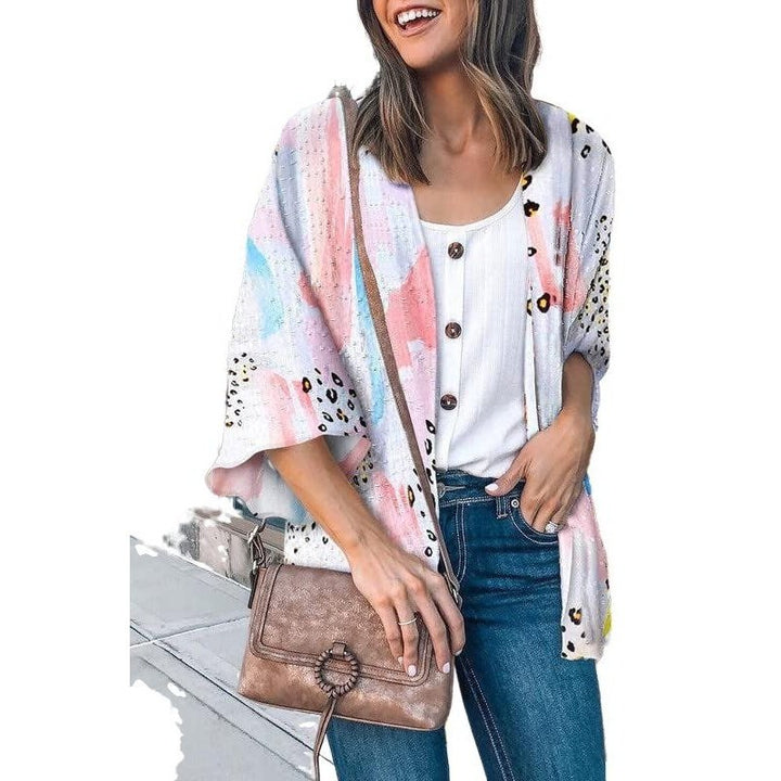 Fashion Flower Print Jacket - SharpDuds.com