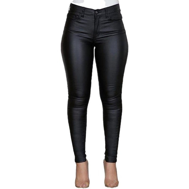 Fashion Pu Leather Feet Trousers - SharpDuds.com