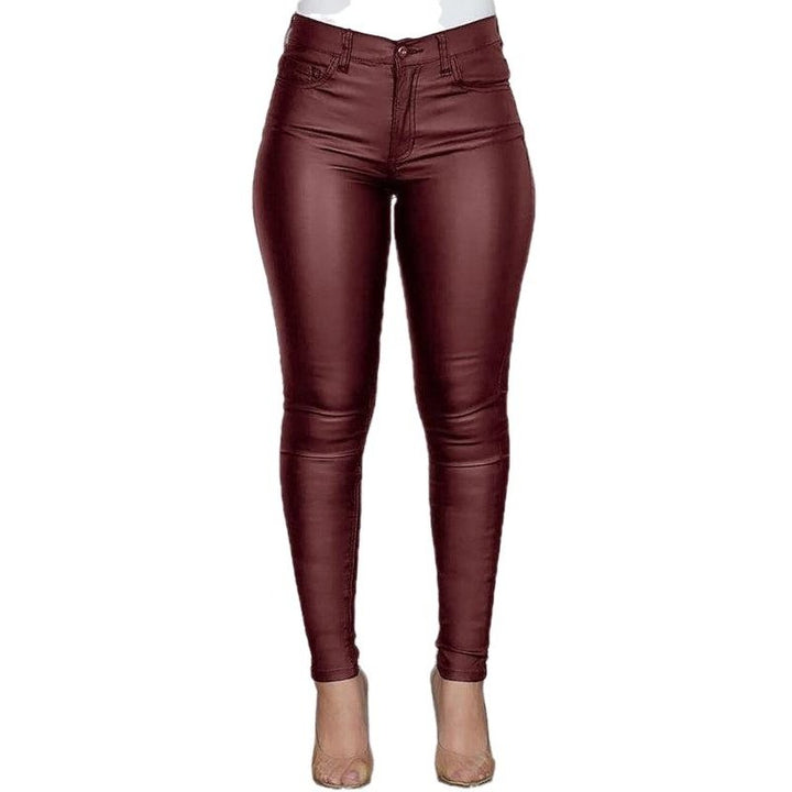 Fashion Pu Leather Feet Trousers - SharpDuds.com