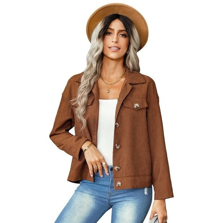 Fashion Versatile Corduroy Jacket - SharpDuds.com