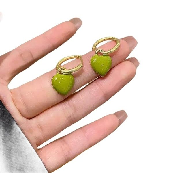 French Drip Glaze Love Retro Earrings - www.SharpDuds.com