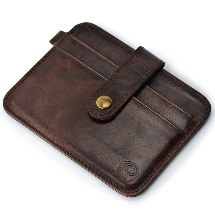 Genuine Leather Slim Wallet - SharpDuds.com