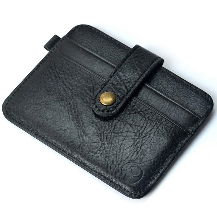 Genuine Leather Slim Wallet - SharpDuds.com