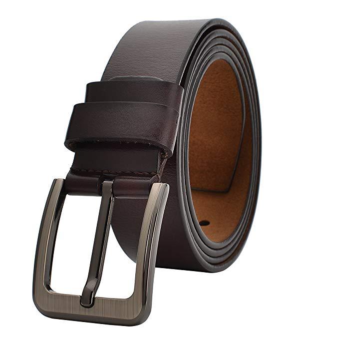 Genuine Split Leather Belt - SharpDuds.com