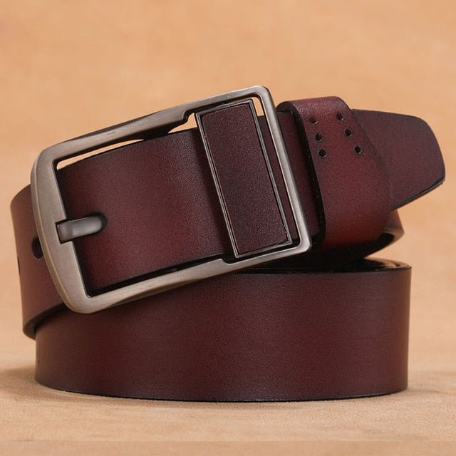 Genuine Split Leather Belt - SharpDuds.com