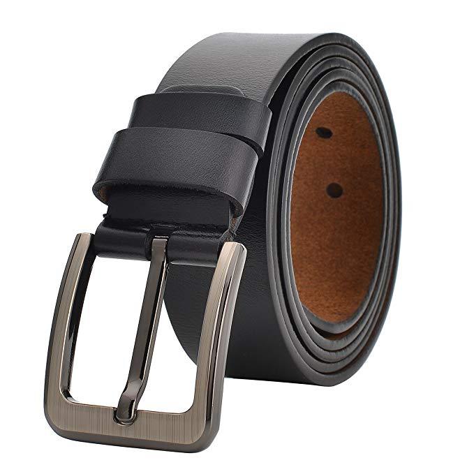 Genuine Split Leather Belt - SharpDuds.com