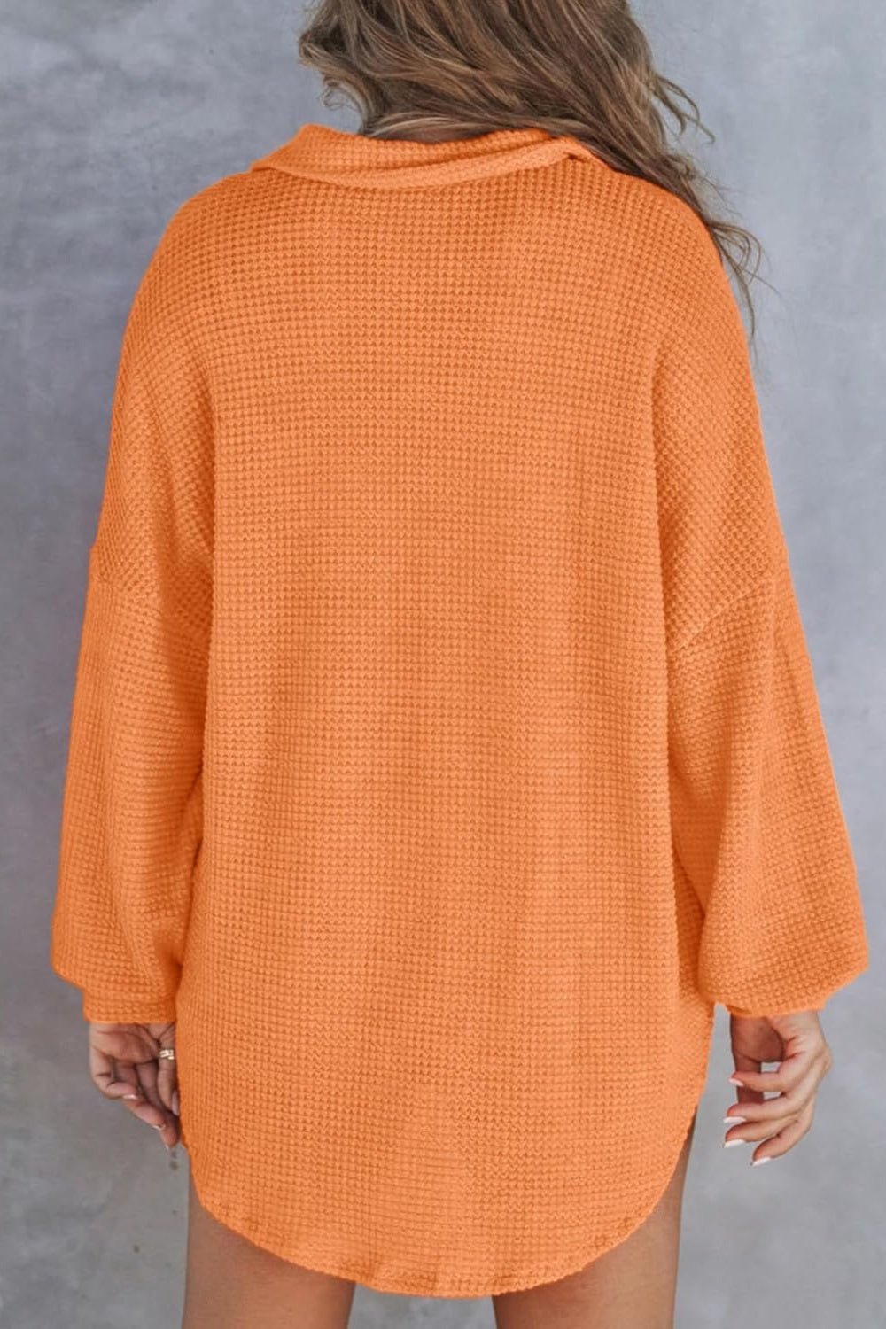 Half Button Long Sleeve Sweatshirt - SharpDuds