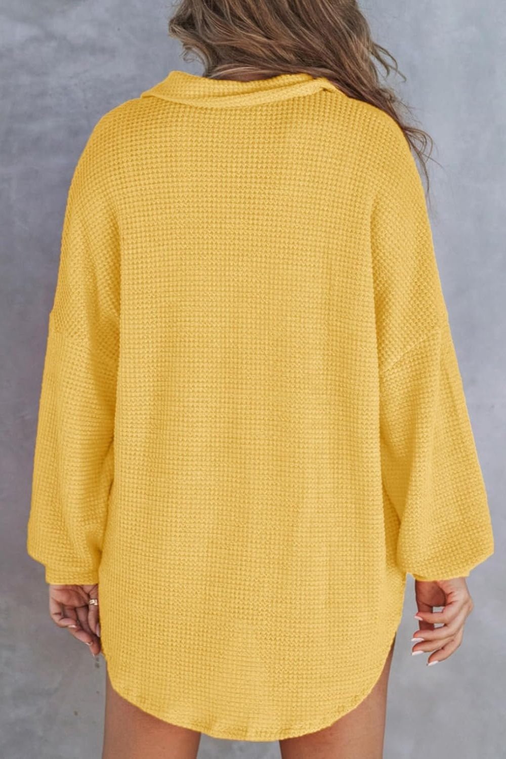 Half Button Long Sleeve Sweatshirt - SharpDuds