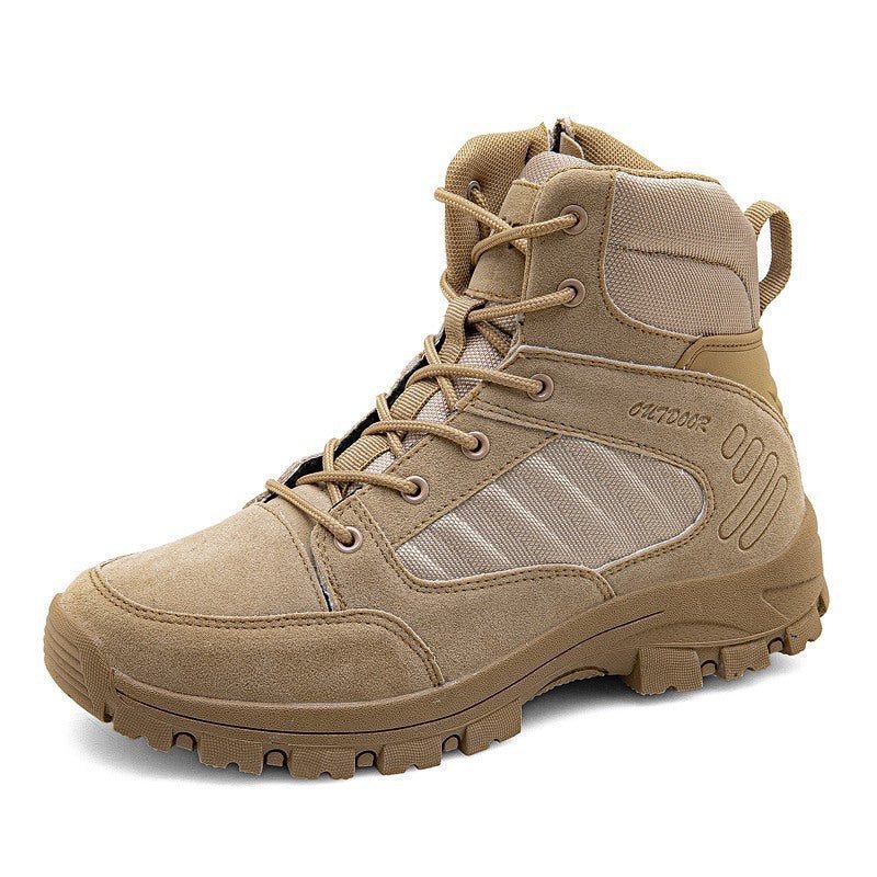 High-Top Camouflage Hiking Boots - SharpDuds.com