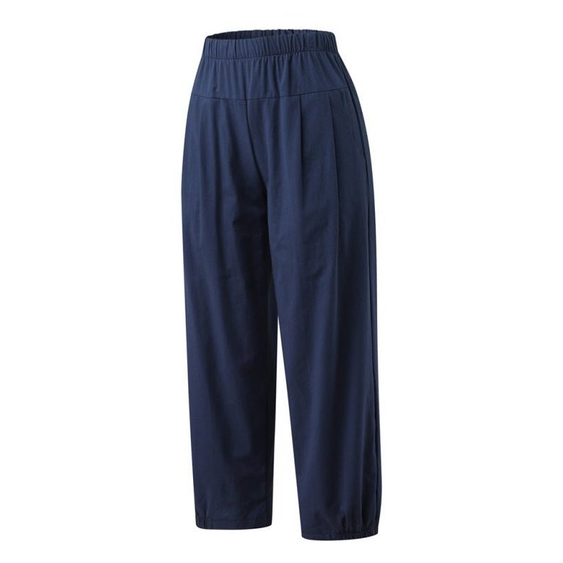 High Waist Cotton Linen Cropped Wide Leg Pants - www.SharpDuds.com