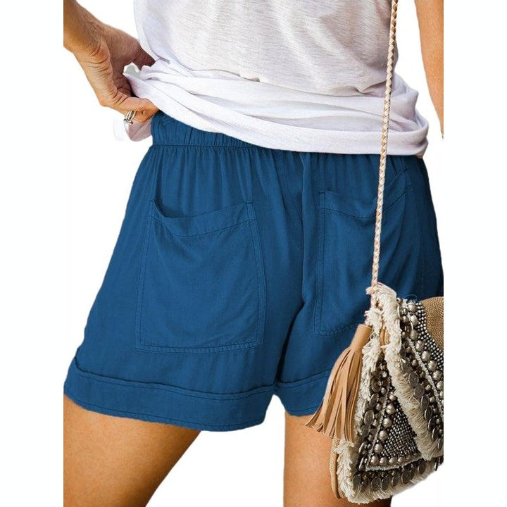 High Waist Lace Up Loose Straight Shorts - www.SharpDuds.com