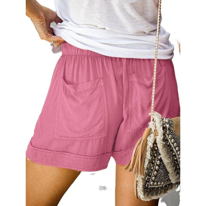 High Waist Lace Up Loose Straight Shorts - www.SharpDuds.com