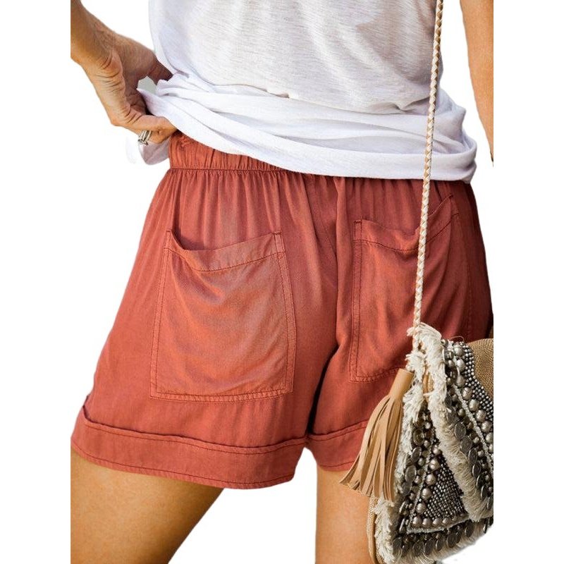 High Waist Lace Up Loose Straight Shorts - www.SharpDuds.com