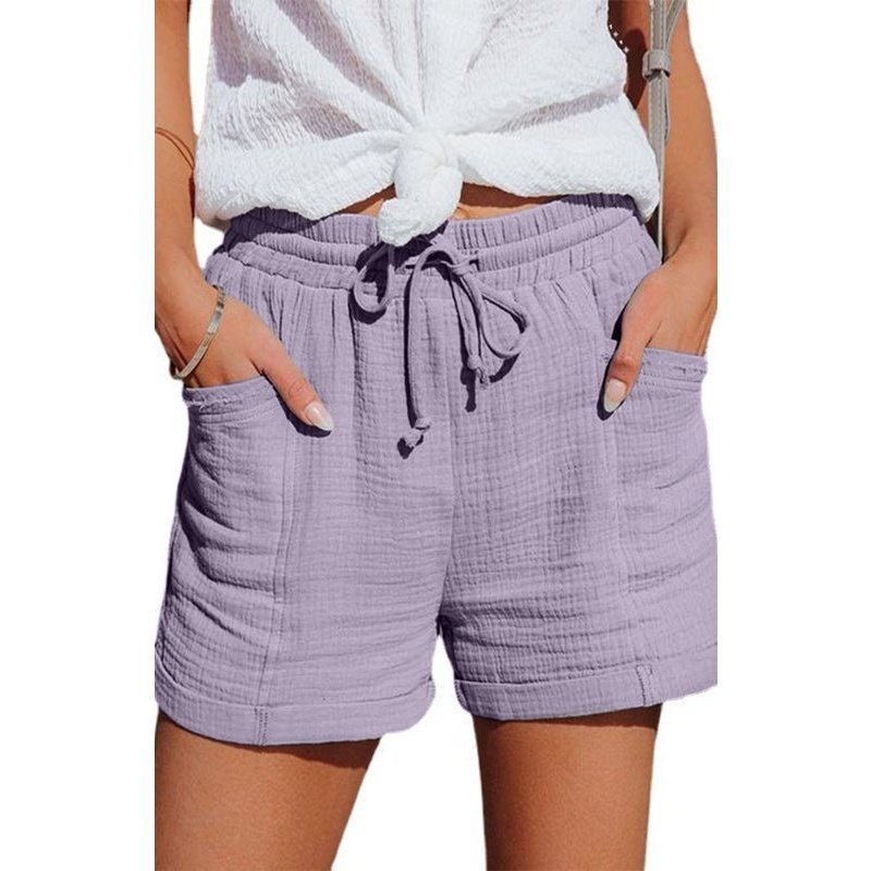 High Waisted Strappy Wide Leg Shorts - www.SharpDuds.com