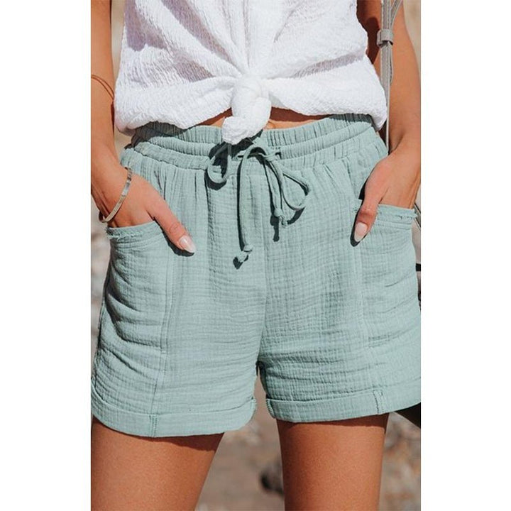 High Waisted Strappy Wide Leg Shorts - www.SharpDuds.com