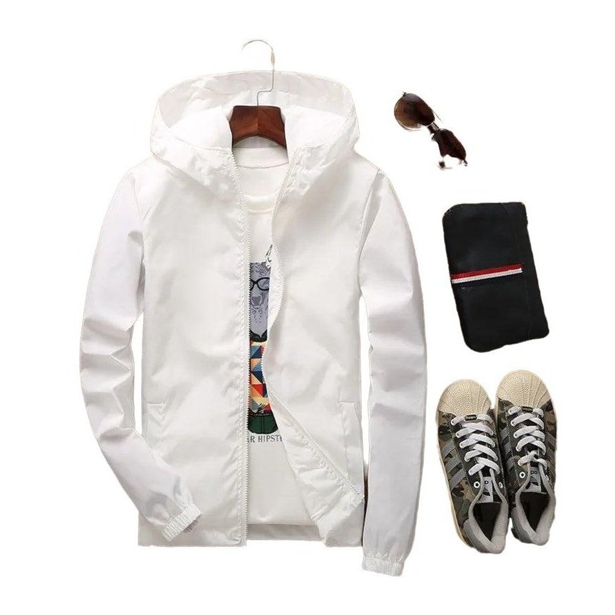 Hooded Casual Windbreaker And Summer Sunscreen Coat - www.SharpDuds.com