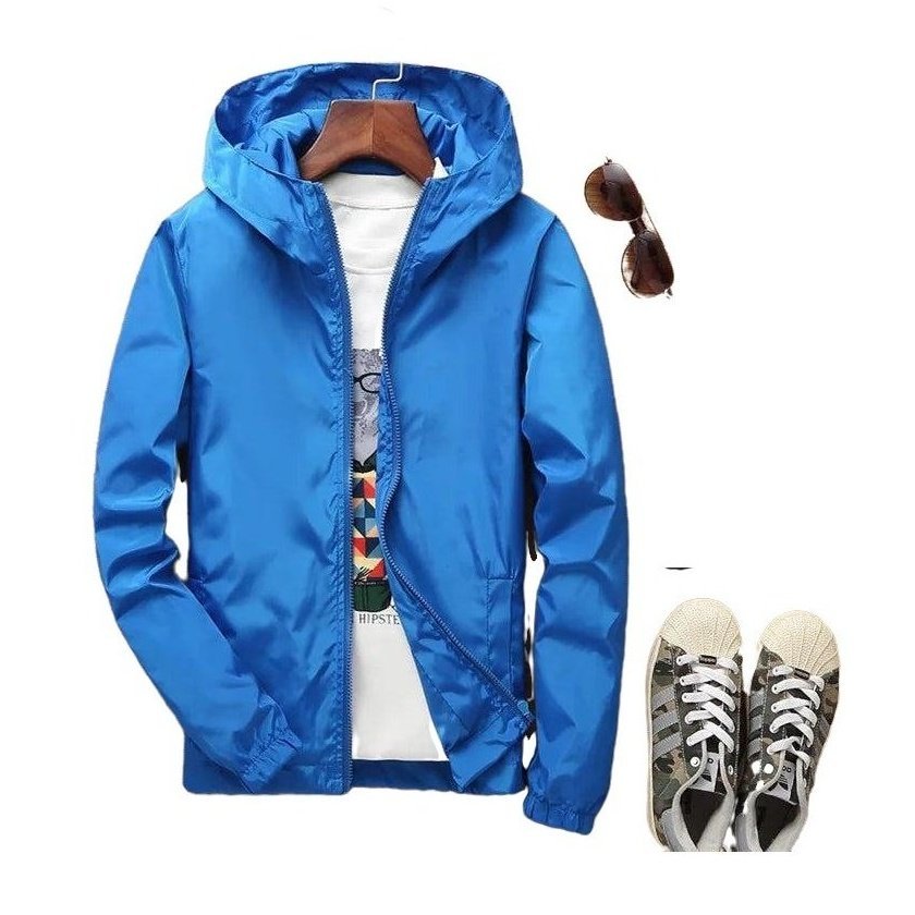 Hooded Casual Windbreaker And Summer Sunscreen Coat - www.SharpDuds.com