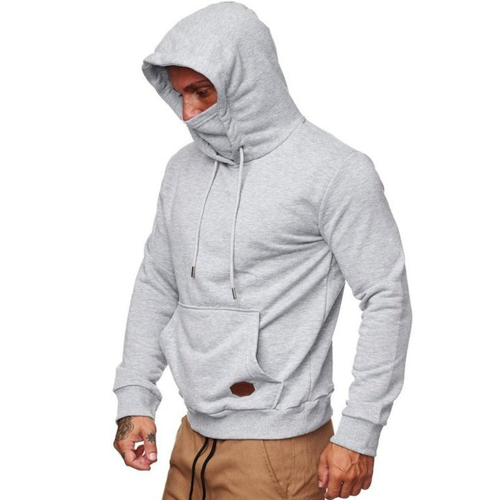 Hooded Long Sleeve Sweatshirt With Mask - www.SharpDuds.com