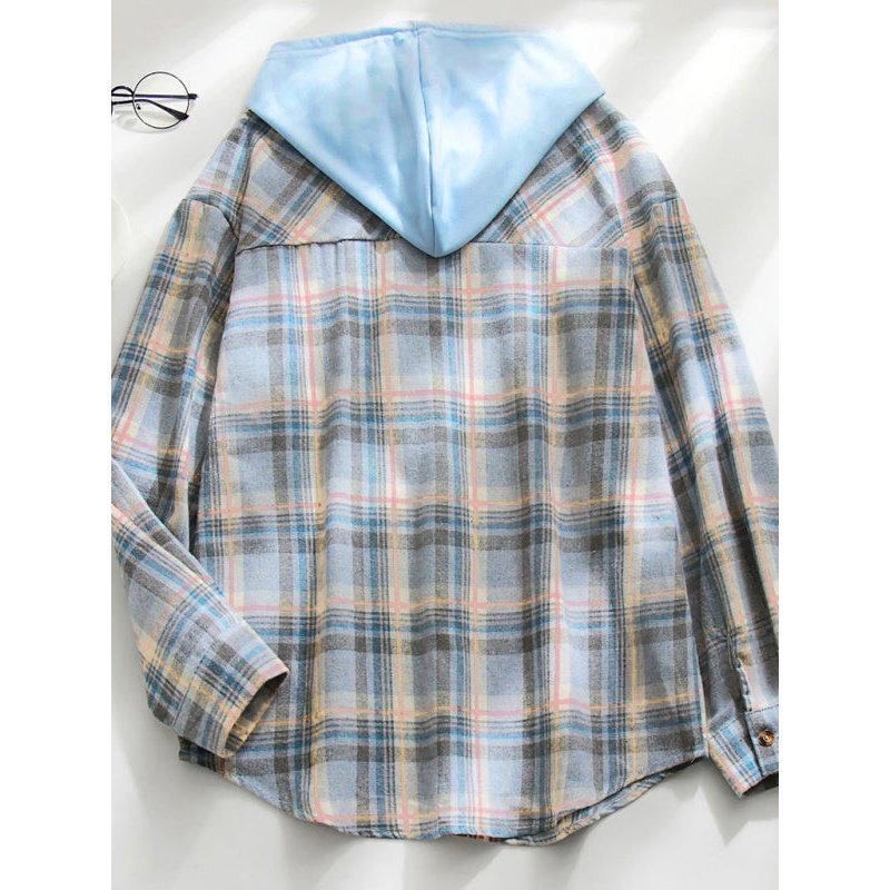 Hoodie Button-Down Casual Shirt Jacket - www.SharpDuds.com