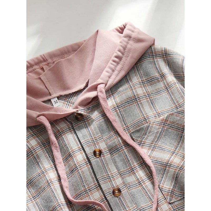 Hoodie Button-Down Casual Shirt Jacket - www.SharpDuds.com