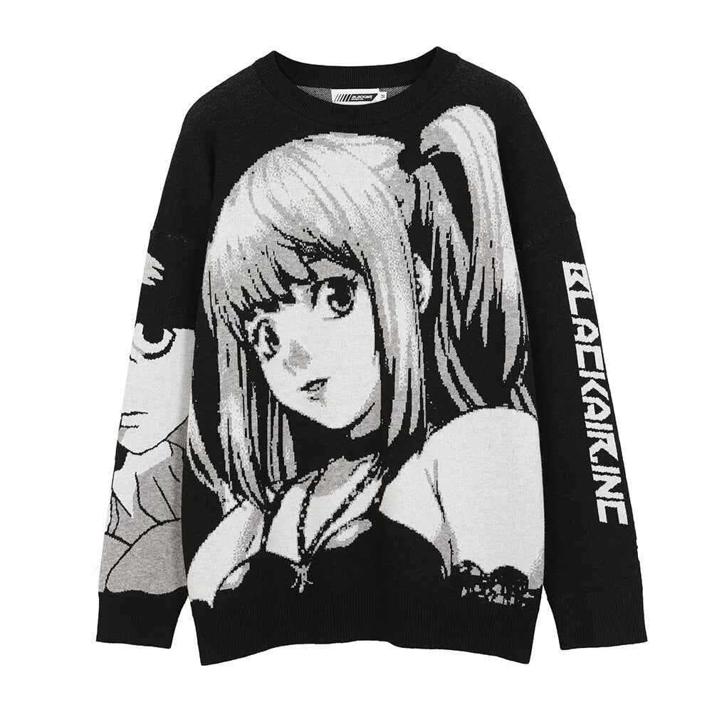 Japanese Anime Loose Sweater - www.SharpDuds.com