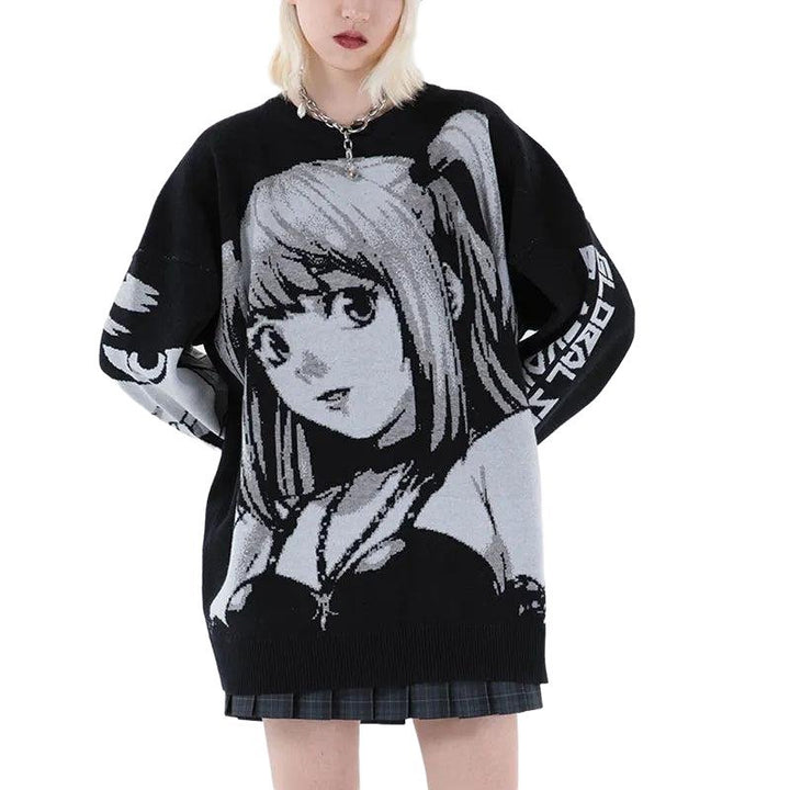 Japanese Anime Loose Sweater - www.SharpDuds.com