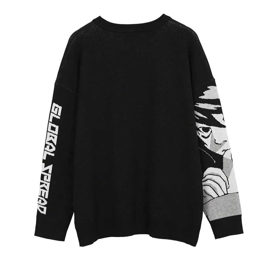 Japanese Anime Loose Sweater - www.SharpDuds.com