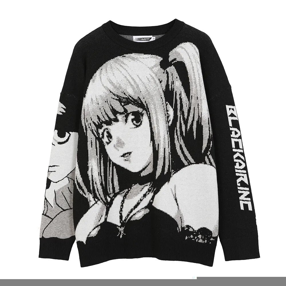 Japanese Anime Loose Sweater - www.SharpDuds.com