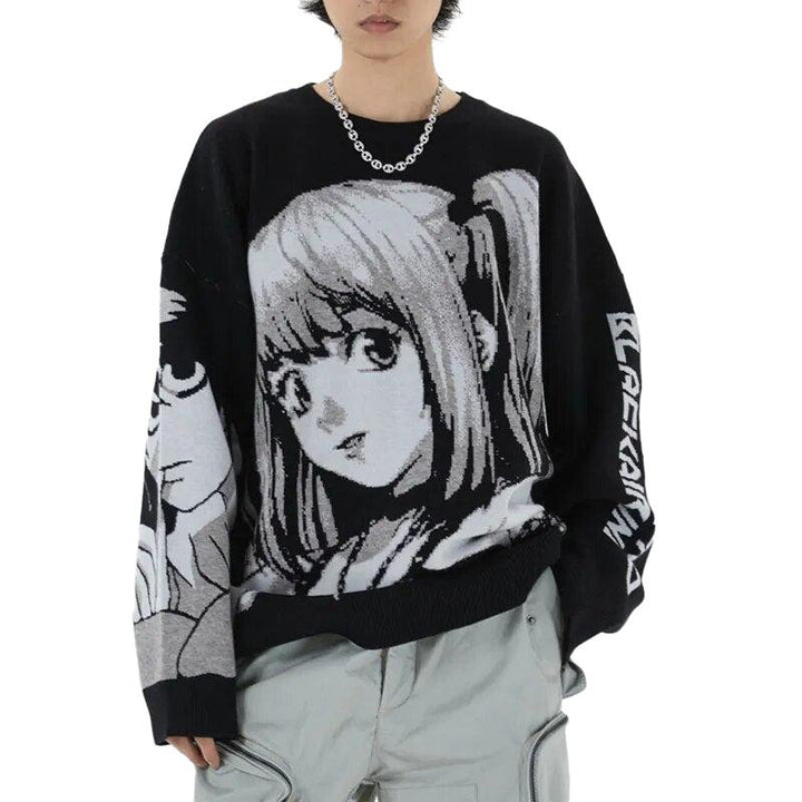 Japanese Anime Loose Sweater - www.SharpDuds.com