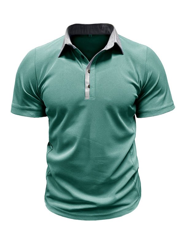 Lapel Short Sleeve Polo - SharpDuds