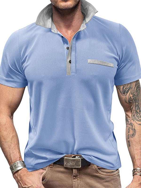 Lapel Short Sleeve Polo - SharpDuds