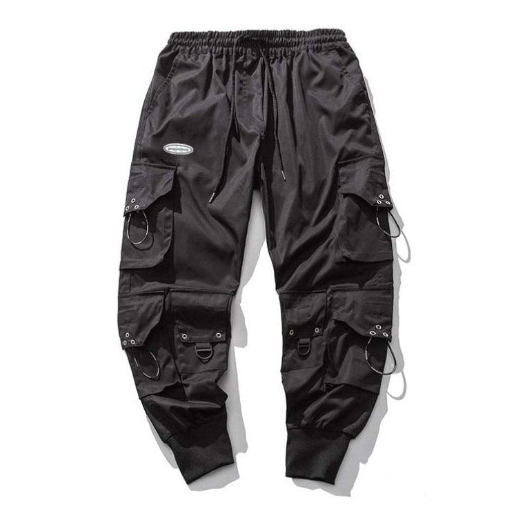 Large Cropped Baggy Cargo Pants - SharpDuds.com