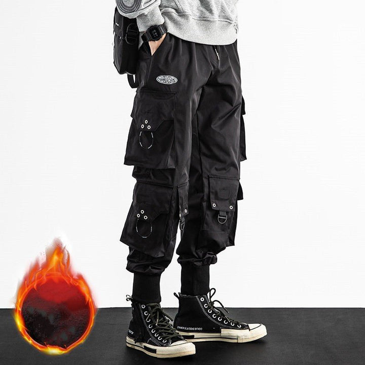 Large Cropped Baggy Cargo Pants - SharpDuds.com