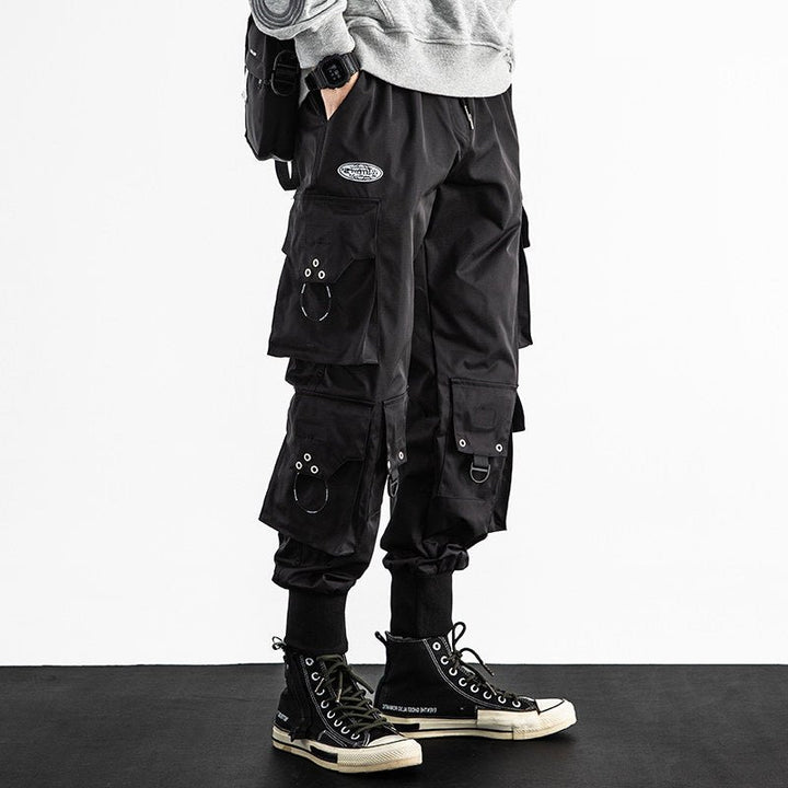 Large Cropped Baggy Cargo Pants - SharpDuds.com