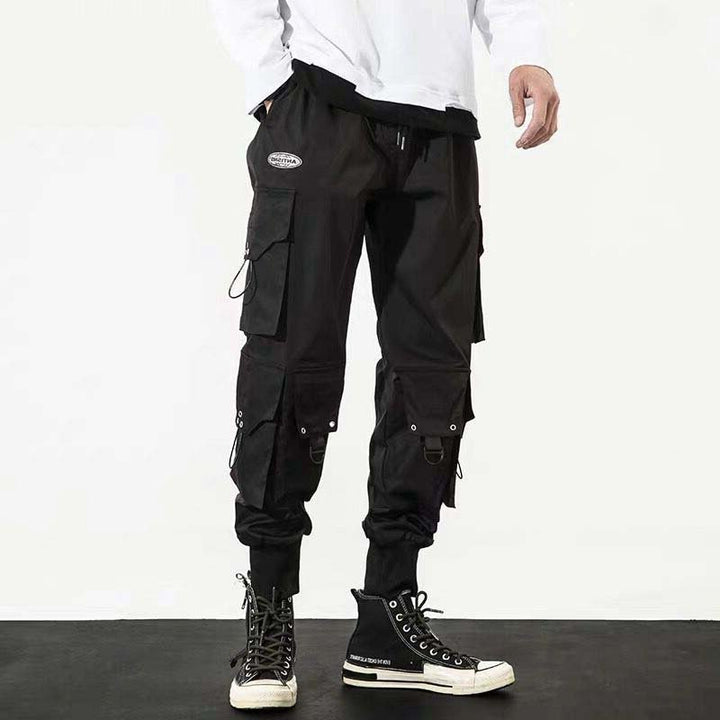 Large Cropped Baggy Cargo Pants - SharpDuds.com