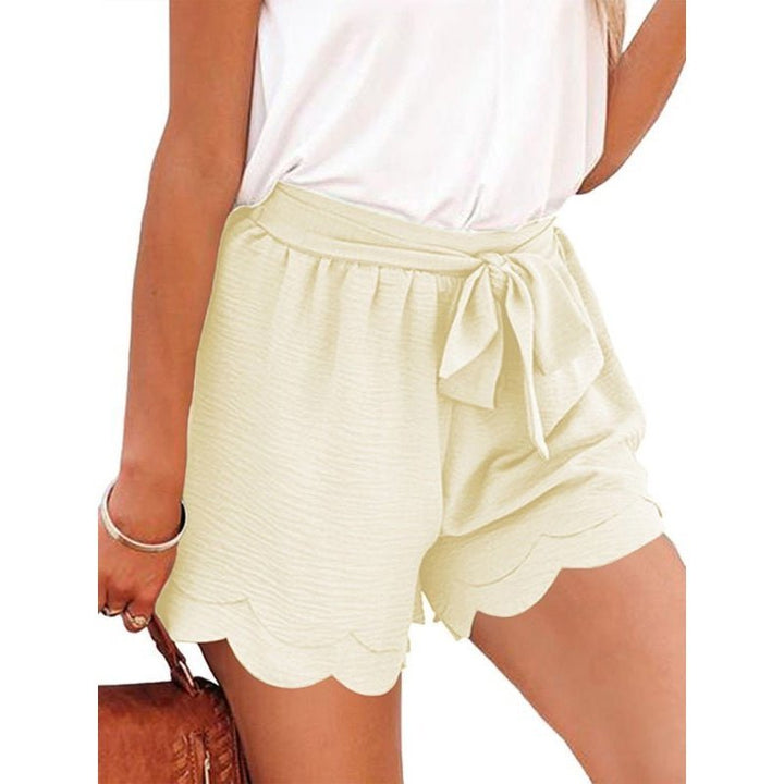 Layered Petal Butterfly End Waist Lounge Short with Belt - www.SharpDuds.com