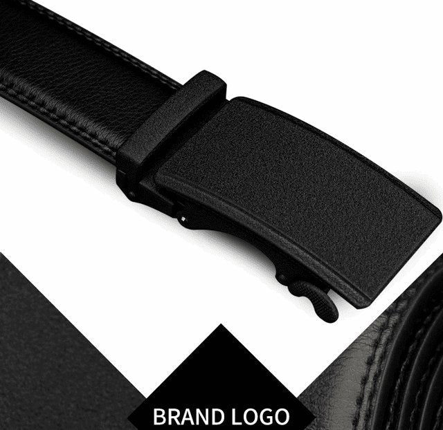 Leather Belt with Automatic Buckle - www.SharpDuds.com