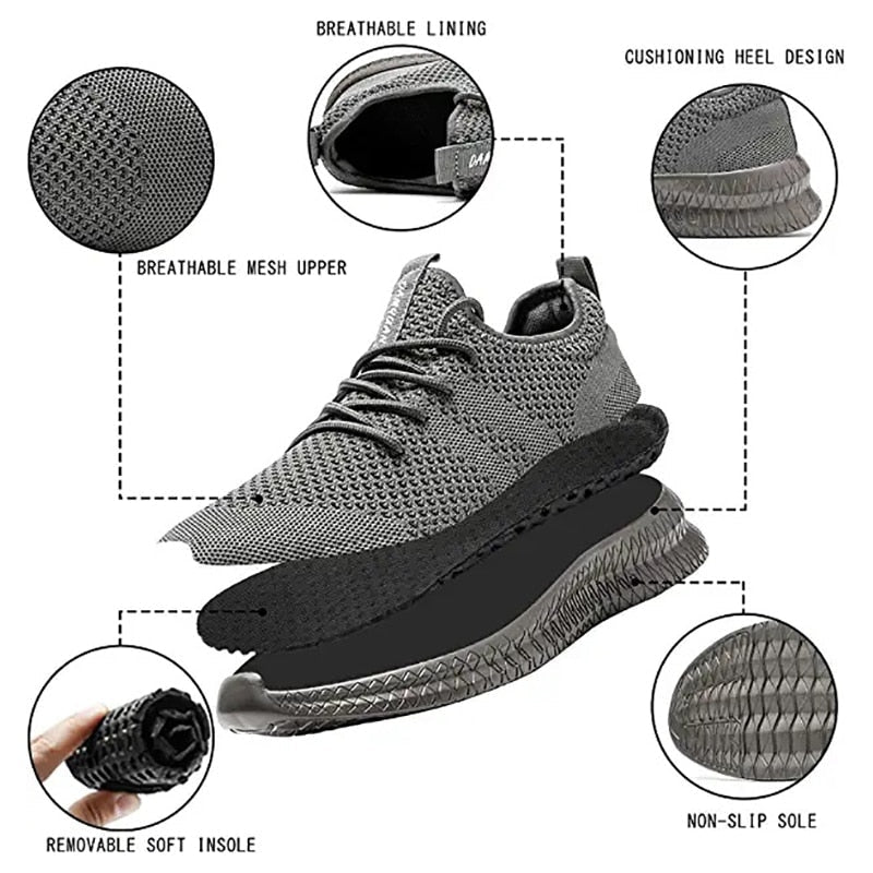 Lightweight Comfortable Breathable Sneakers - www.SharpDuds.com