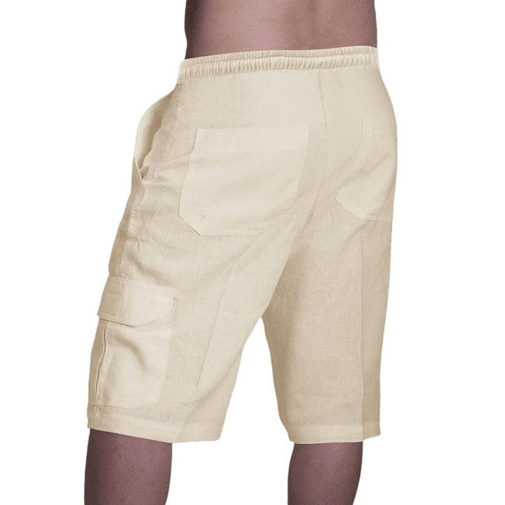 Linen Multi Pocket Shorts - www.SharpDuds.com