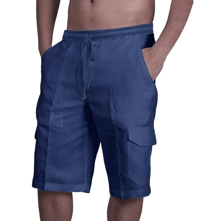 Linen Multi Pocket Shorts - www.SharpDuds.com