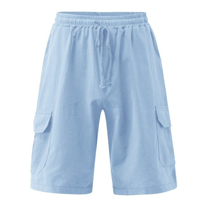 Linen Multi Pocket Shorts - www.SharpDuds.com