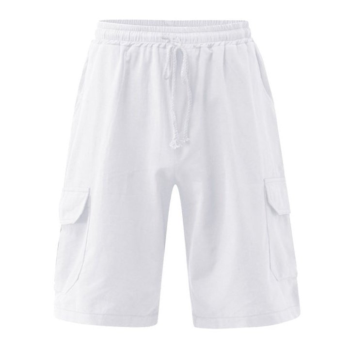 Linen Multi Pocket Shorts - www.SharpDuds.com