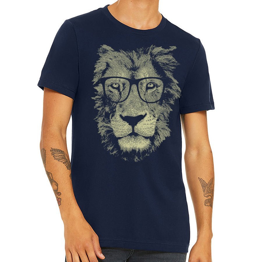 Lion Wearing Glasses Tee - www.SharpDuds.com